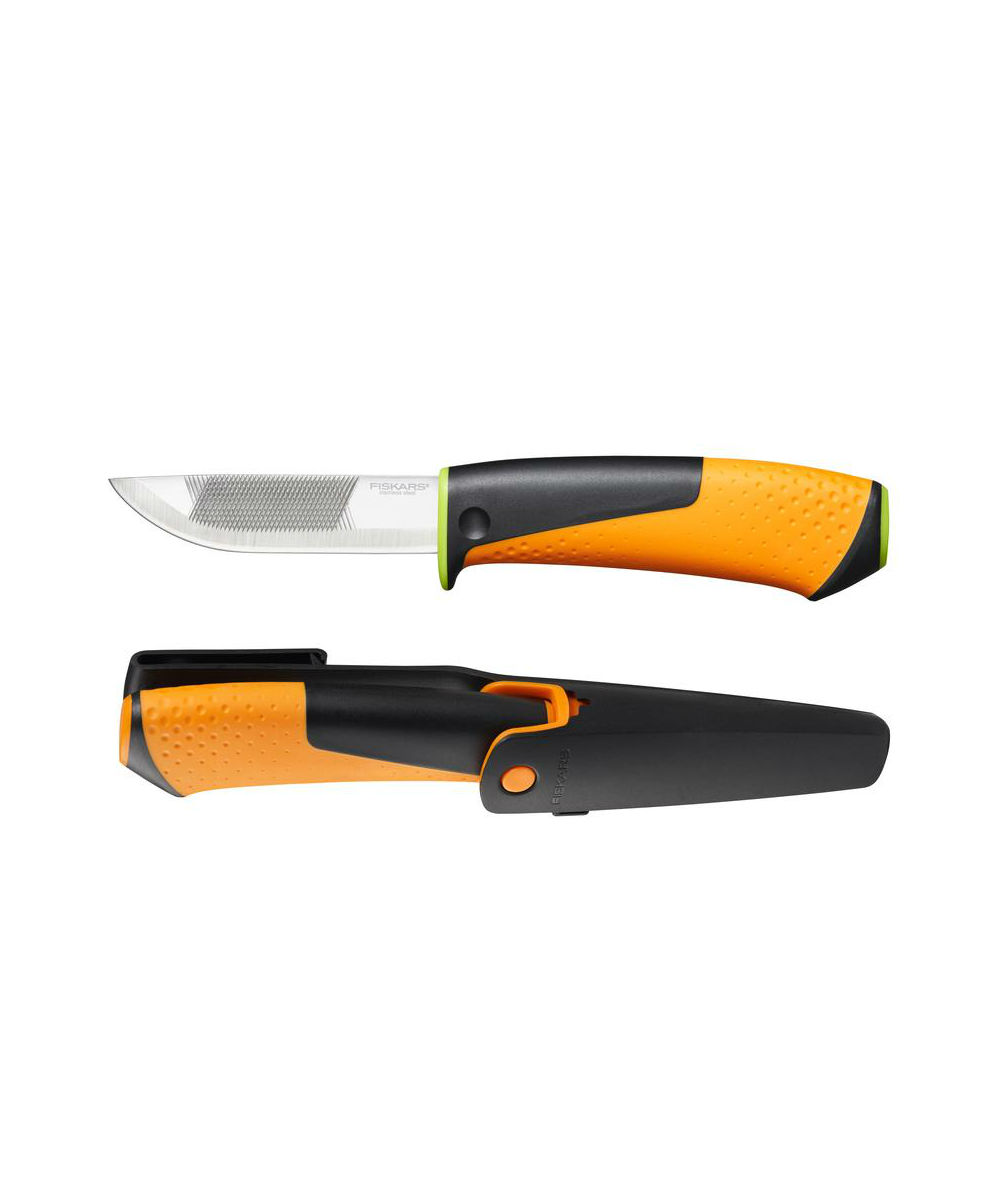 Нож универсальный с точилкой Fiskars 1023618