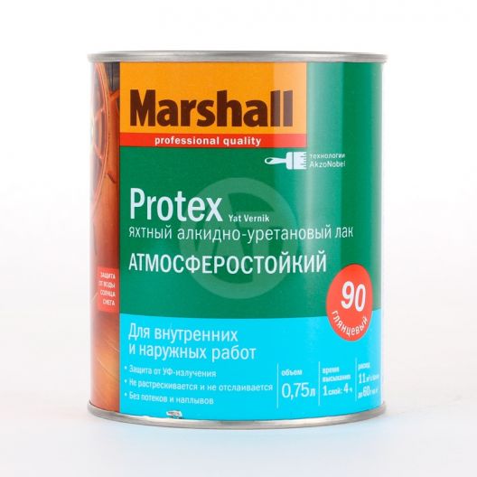 Лак яхтный "PROTEX" глянцевый "Marshall" 0.75 л 42458