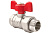 Кран шаровой VALFEX 1/2" FM с накидной гайкой бабочка OPTIMA никелированный (VF.227.NLB1.012)