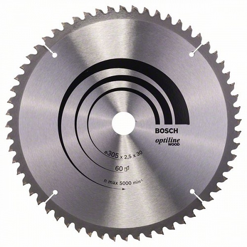 Диск пильный по дереву (305x30 z60) BOSCH Optiline Wood 2.608.640.441 Диск пильный по дереву (305x30 z60) BOSCH Optiline Wood 2.608.640.441