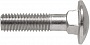 Болт  мебельный нержавеюший М 6х 40 S+P DIN 603