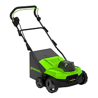 Аэратор-скарификатор аккумуляторный Greenworks GD40SC38II 38см б/щ Solo 2517607