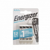 Батарейка Energizer AAА MAX Plus 4шт E92 алкалиновая 082