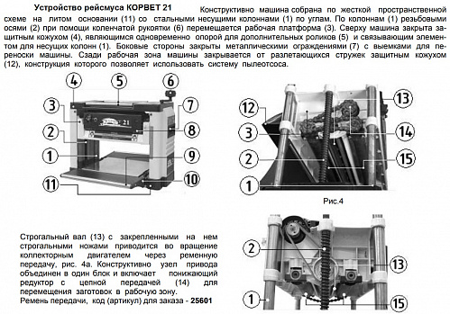 Станок рейсмусовый Энкор Корвет-21 (90210)