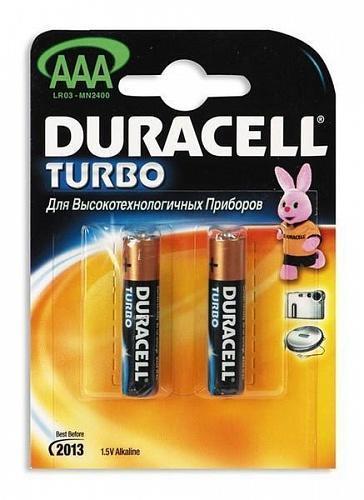 Батарейка AAA Duracell LR03-2BL TURBO 2шт 81368031 Батарейка AAA Duracell LR03-2BL TURBO 2шт 81368031