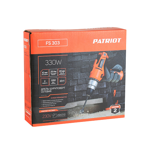 Дрель шуруповерт PATRIOT FS 303 120301303