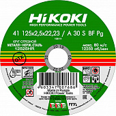 Круг отрезной Hikoki ф125х2,5х22 для металла 1/50/400 (Hikoki) RUH12525