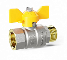 Кран шаровой для газа   3/4" FM бабочка LD 47.352.20