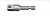 Адаптер переходник шестигранник - квадрат 3/8 L50 мм (2 шт)  Whirl Power 2712050382