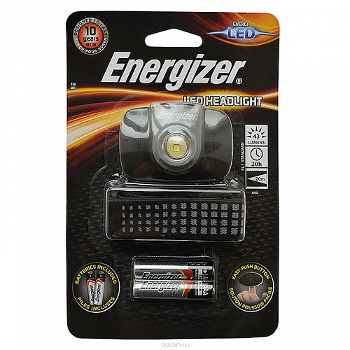 Фонарь Energizer ENR LED Headllight 2AAA, наголовный E300370900 Фонарь Energizer ENR LED Headllight 2AAA, наголовный E300370900