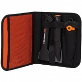 Набор топор Х5 + пила + нож в брезентовой сумке FISKARS 1025439/129012