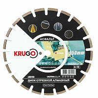 Круг алмазный KRUGO ф450х25.4х40х3.6х10 асфальт/свежий бетон LAB18HY