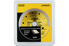 Круг алмазный отрезной по керамограниту Ø 125х1,2х10х22,2 SPIDER Diamond Industrial (DIDX125ST)