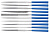 Набор надфилей HOGERT 10шт  HT3B809