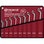Набор ключей гаечных накидных THORVIK ARC 6-24мм 9пр W2S9TB сумка 052624