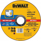 Круг отрезной DeWalt ф230х1,9х22 для металла 1/25 DT43909-QZ