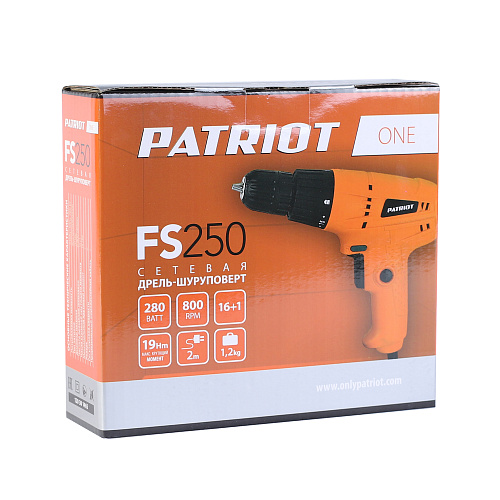 Дрель шуруповерт PATRIOT FS 250 120301465