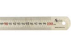 Линейка металлическая 1000мм матовая Энкор 6726