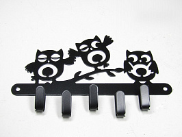 Ключница "Совы"-SL черный матовый Ключница "Совы"-SL черный матовый