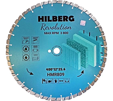 Круг алмазный Hilberg ф400х12х25,4 Hilberg Revolution HMR809 Круг алмазный Hilberg ф400х12х25,4 Hilberg Revolution HMR809
