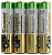 Батарейка GP ААА LR03 BP4 (4шт)(GP-24ARS) термо
