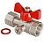 Латунный никелированный кран для подключения манометра Valtec VT.807.N.0402