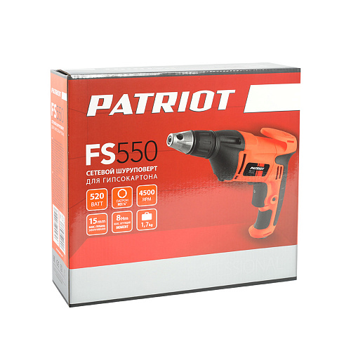 Шуруповерт электрический PATRIOT FS 550 120301409