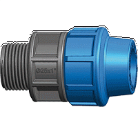 Муфта ПНД 20х 1/2" НР (50/500) Муфта ПНД 20х 1/2" НР (50/500)