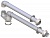 Комплект для прохода через стену (крышу) ф80мм L1000 Ariston 3318018