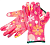 Перчатки садовые нейлон с нитриловым покрытием GM1014-Rose-8 Hortus Rose