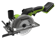 Пила циркулярная ручная аккумуляторная Greenworks G24MCS 24В(без АКБ и ЗУ) 1501207