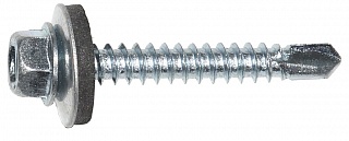 Саморез для крепления кровельных материалов  5,5х 38 цинк 100 шт Саморез для крепления кровельных материалов  5,5х 38 цинк 100 шт